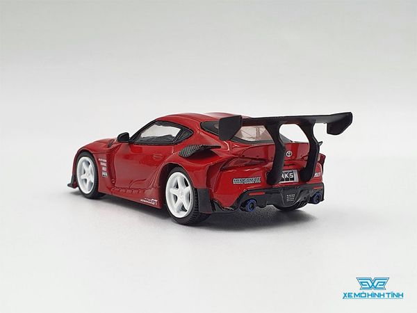 Xe Mô Hình HKS Toyota GR Supra Renaissance Red LHD 1:64 MiniGT (Đỏ)