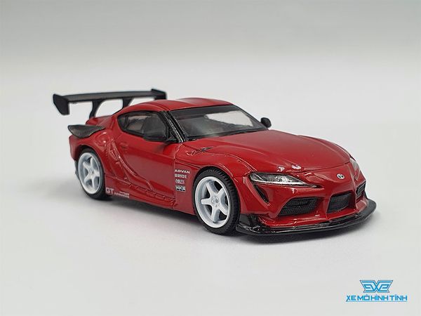 Xe Mô Hình HKS Toyota GR Supra Renaissance Red LHD 1:64 MiniGT (Đỏ)