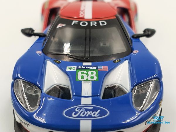 Xe Mô Hình Ford GT LMGTE PRO #86 2016 24Hrs of Le Mans Class Winner Ford Chip Ganassi Team USA 1:64 MiniGT ( Xanh )