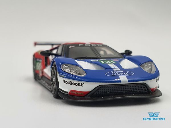 Xe Mô Hình Ford GT LMGTE PRO #86 2016 24Hrs of Le Mans Class Winner Ford Chip Ganassi Team USA 1:64 MiniGT ( Xanh )