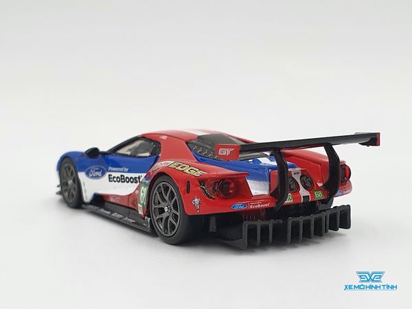 Xe Mô Hình Ford GT LMGTE PRO #86 2016 24Hrs of Le Mans Class Winner Ford Chip Ganassi Team USA 1:64 MiniGT ( Xanh )