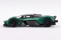 Xe mô hình ASTON MARTIN VALKYRIE ASTON MARTIN RACING GREEN LHD 1:64 MiniGT ( Xanh Lá)