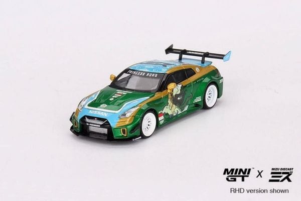 Xe mô hình NISSAN 35GT-RR Ver.2 “RORO” LB-Silhouette WORKS 1:64 MiniGT (Xanh Lá)