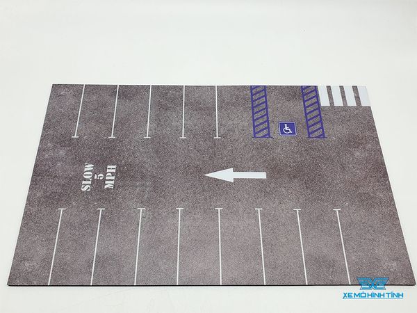 Tấm Lót Mô Hình Bãi Đổ Xe Parking Lot Pad 1:64 Minigt