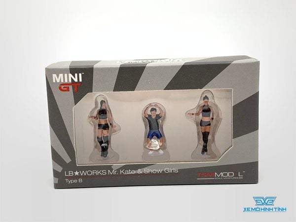 Figure Mr.Kato & Show Girls Type B 1:64 MiniGT ( 3 Figure )
