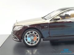 Xe Mô Hình Mercedes-Maybach S-Class 1:64 Master (Vàng Đồng Mui Đen)