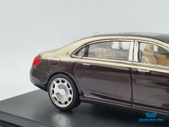 Xe Mô Hình Mercedes-Maybach S-Class 1:64 Master (Vàng Đồng Mui Đen)