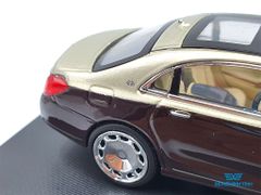 Xe Mô Hình Mercedes-Maybach S-Class 1:64 Master (Vàng Đồng Mui Đen)