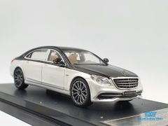 Xe Mô Hình Mercedes-Maybach S-Class 1:64 Master (Trắng Mui Đen)