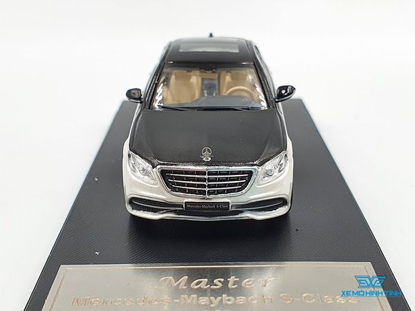 Xe Mô Hình Mercedes-Maybach S-Class 1:64 Master (Trắng Mui Đen)