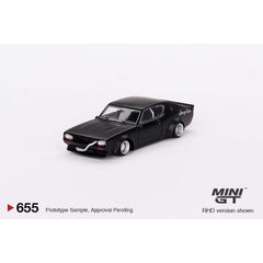 Xe mô hình NISSAN SKYLINE KENMERI LIBERTY WALK MATT BLACK RHD 1:64 MiniGT (Đen)
