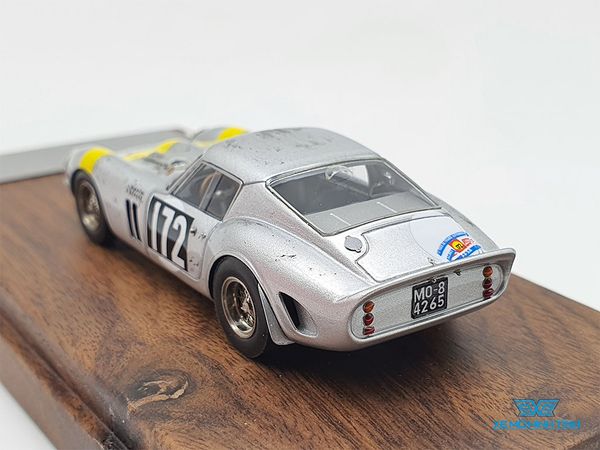 Xe Mô Hình Ferrari 250GTO S/N 4153GT #172 Tour de France 1964 Dirty Ver. Limited 1:64 My64 ( Bạc )