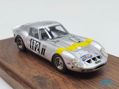 Xe Mô Hình Ferrari 250GTO S/N 4153GT #172 Tour de France 1964 Dirty Ver. Limited 1:64 My64 ( Bạc )