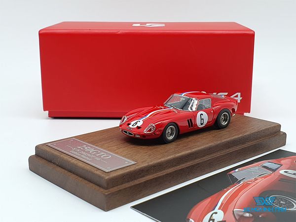 Xe Mô Hình Ferrari 250GTO S/N 3943GT #6 Limited 1:64 My64 ( Đỏ )