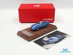 Xe Mô Hình Ferrari 250GTO S/N 3387GT #86 Limited 1:64 My64 ( Xanh Dương #86 )