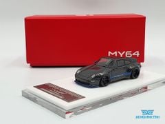 Xe Mô Hình Porsche GUNTHER WERKS 400R 1:64 MY64 (Đen)