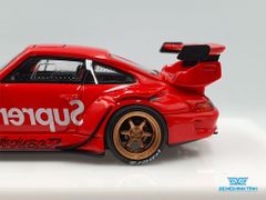 Xe Mô Hình Rauh-Welt Porsche 911 (993) Coupe Superme 1:64 Timothy&Pierre ( Đỏ Superme)