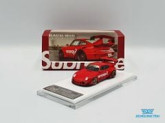 Xe Mô Hình Rauh-Welt Porsche 911 (993) Coupe Superme 1:64 Timothy&Pierre ( Đỏ Superme)