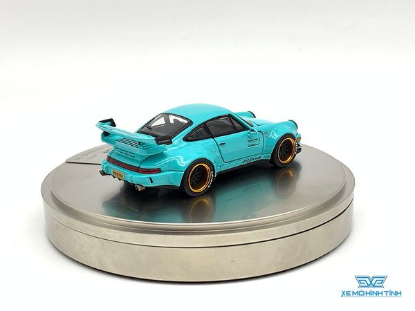 Xe Mô Hình Porsche Rauh-Welt Begriff RWB Limited 1000pcs 1:64 PGM ( Xanh Lá ) HỘP TRÒN