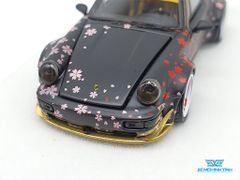 Xe Mô Hình Porsche 964 RWB Open 1:64 PGM Model Limited ( Đen-Sakura)