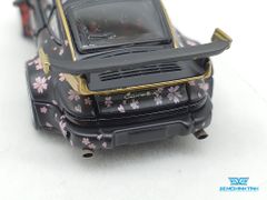 Xe Mô Hình Porsche 964 RWB Open 1:64 PGM Model Limited ( Đen-Sakura)