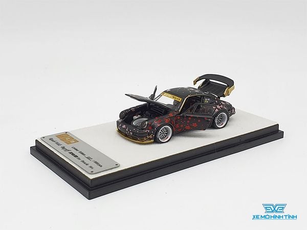 Xe Mô Hình Porsche 964 RWB Open 1:64 PGM Model Limited ( Đen-Sakura)