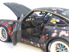 Xe Mô Hình Porsche 964 RWB Open 1:64 PGM Model Limited ( Đen-Sakura)