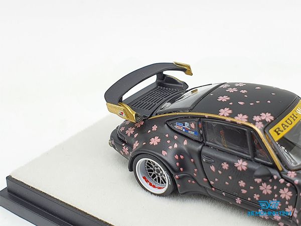 Xe Mô Hình Porsche 964 RWB Open 1:64 PGM Model Limited ( Đen-Sakura)