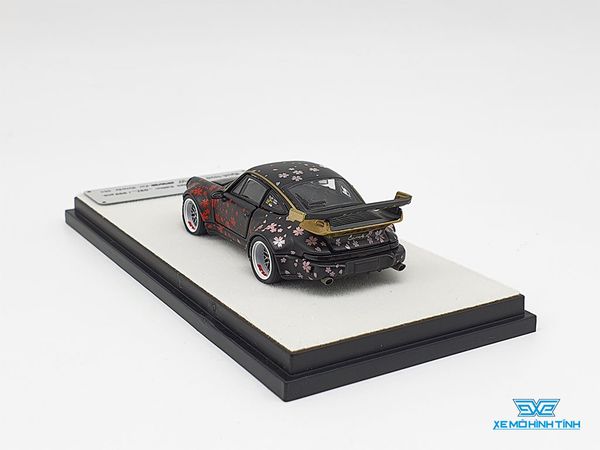 Xe Mô Hình Porsche 964 RWB Open 1:64 PGM Model Limited ( Đen-Sakura)