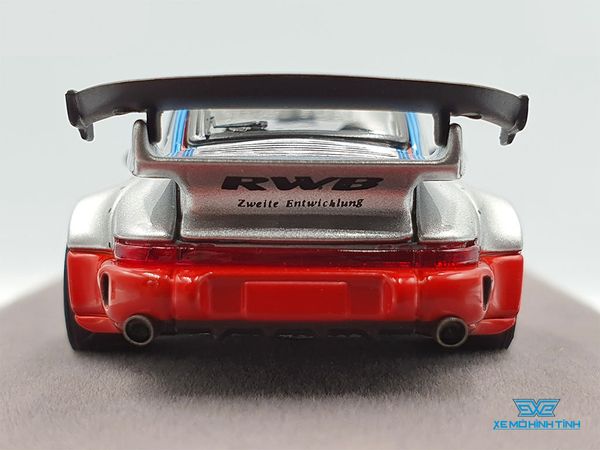 Xe Mô Hình Rauh-Welt RWB 964 Porsche 1:64 PGM ( Bạc )