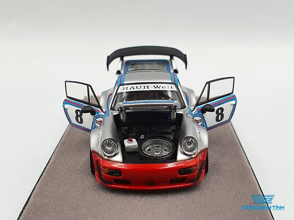 Xe Mô Hình Rauh-Welt RWB 964 Porsche 1:64 PGM ( Bạc )