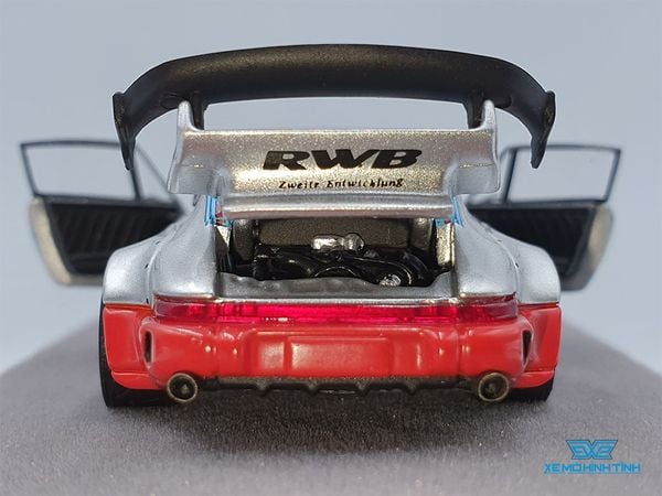 Xe Mô Hình Rauh-Welt RWB 964 Porsche 1:64 PGM ( Bạc )