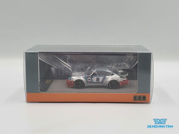 Xe Mô Hình Rauh-Welt RWB 964 Porsche 1:64 PGM ( Bạc )