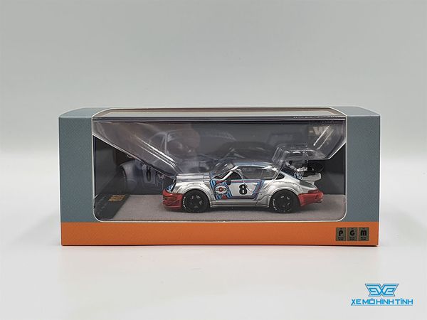 Xe Mô Hình Rauh-Welt RWB 964 Porsche 1:64 PGM ( Bạc )