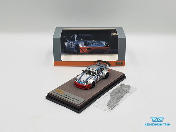 Xe Mô Hình Rauh-Welt RWB 964 Porsche 1:64 PGM ( Bạc )