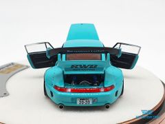 Xe Mô Hình Porsche 993 Rauh-Welt Begriff RWB Limited 999pcs 1:64 PGM ( Xanh Lá ) - Hộp Tròn