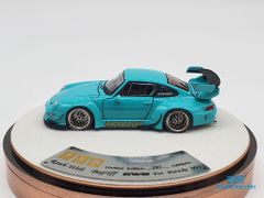 Xe Mô Hình Porsche 993 Rauh-Welt Begriff RWB Limited 999pcs 1:64 PGM ( Xanh Lá ) - Hộp Tròn