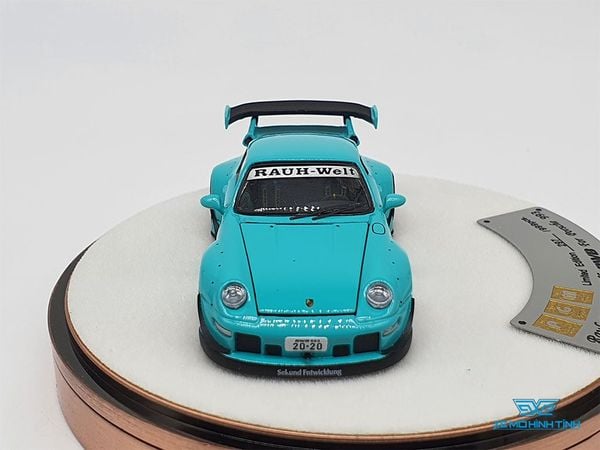 Xe Mô Hình Porsche 993 Rauh-Welt Begriff RWB Limited 999pcs 1:64 PGM ( Xanh Lá ) - Hộp Tròn