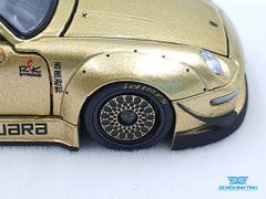 Xe Mô Hình Porsche 993 RWB Limited Đế Chữ Nhật 1:64 PGM ( Vàng )
