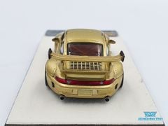 Xe Mô Hình Porsche 993 RWB Limited Đế Chữ Nhật 1:64 PGM ( Vàng )