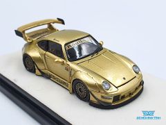 Xe Mô Hình Porsche 993 RWB Limited Đế Chữ Nhật 1:64 PGM ( Vàng )
