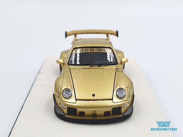 Xe Mô Hình Porsche 993 RWB Limited Đế Chữ Nhật 1:64 PGM ( Vàng )