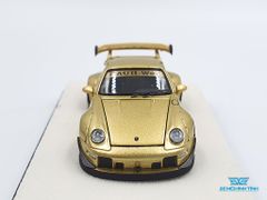 Xe Mô Hình Porsche 993 RWB Limited Đế Chữ Nhật 1:64 PGM ( Vàng )