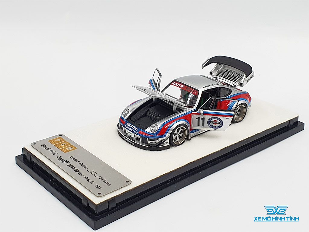Xe Mô Hình Porsche RWB 993 FullOpen 1:64 PGM ( Martini #11
