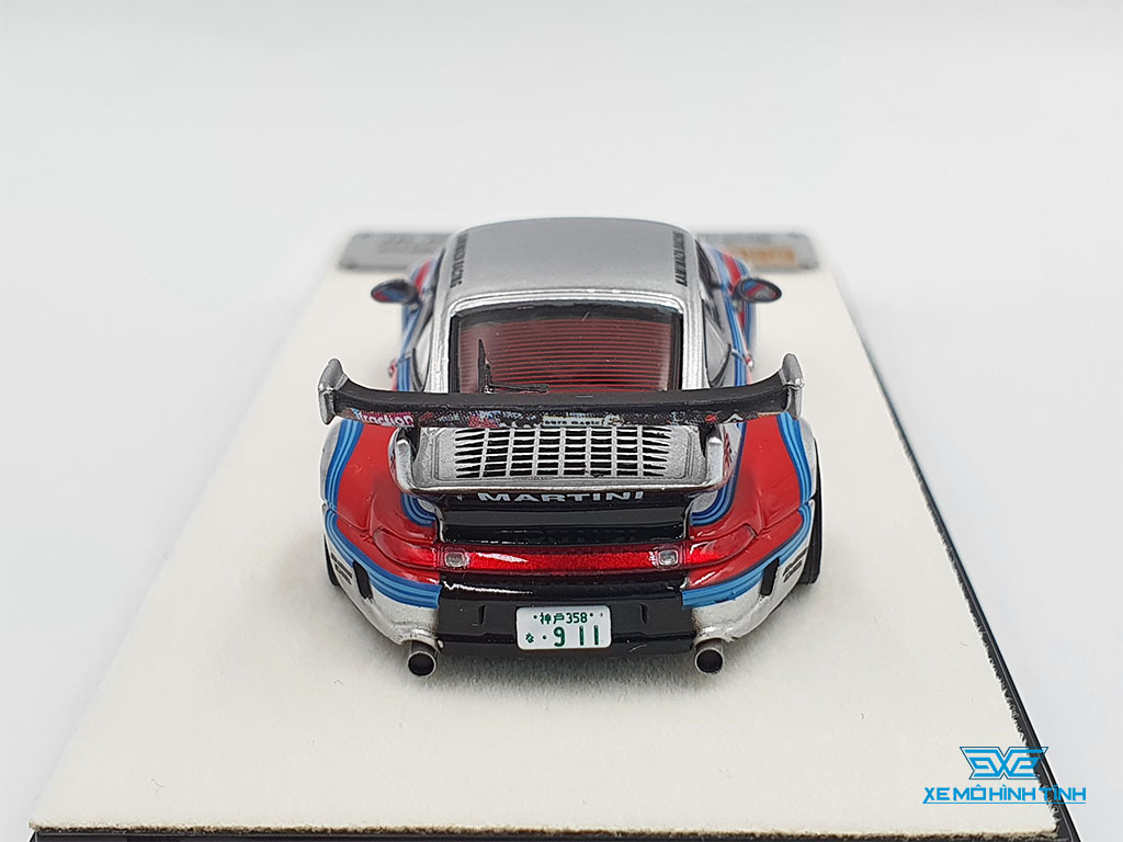 絶版PGM RWB993 #11 MARTINI Xe Mô Hình Porsche RWB 993 FullOpen 1:64 PGM ( Martini #11