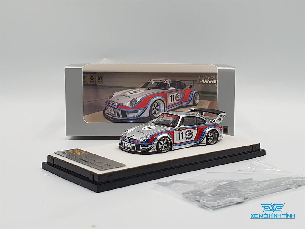 Xe Mô Hình Porsche RWB 993 FullOpen 1:64 PGM ( Martini #11