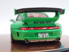 Xe Mô Hình Porsche RWB 993 Full Open 1:64 PGM ( Xanh Lá)