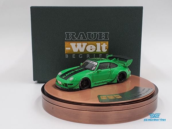 Xe Mô Hình Porsche RWB 993 Full Open 1:64 PGM ( Xanh Lá)