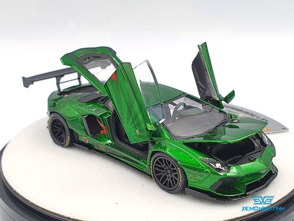 Xe Mô Hình Lamborghini Avantador Limited 1:64 PGM ( Xanh Lá )