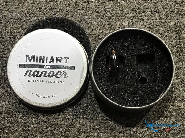 Set Figure John Wick và chú chó Pitbull 1:64 Nanoer High Quality Resin Miniature